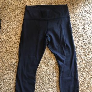 Train Times 25” Navy blue lululemon pants